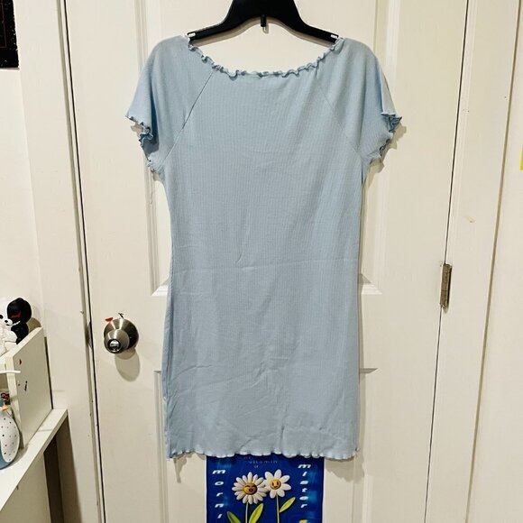 Abound Baby Blue Ribbed Dress - Picture 4 of 4